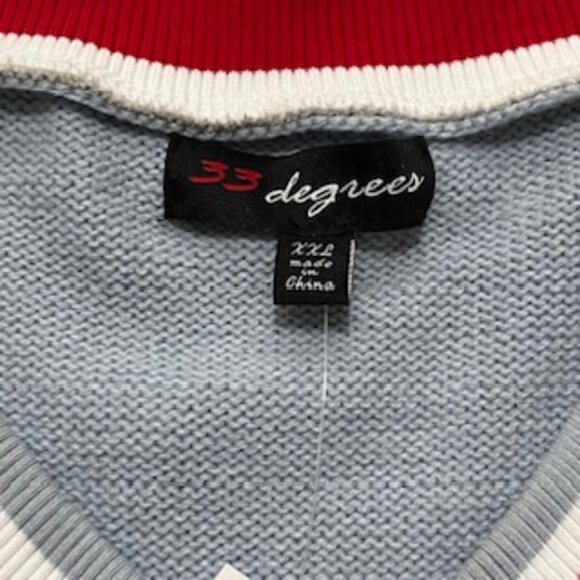 NEW 33 Degrees Women’s Christmas Holiday Sweater Size XXL V Neck Sequins - Picture 8 of 13